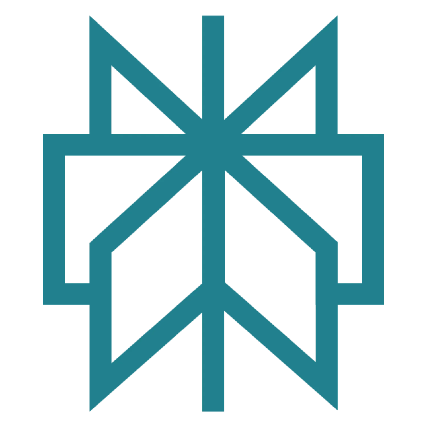 logo perplexity star composed of interconnected teal lines forming triangles and arrow shapes.